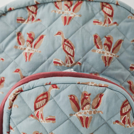 Zoey diaper bag The Nestling Bird Backpack Diaper Bag (100% Cotton with diamond Quilting)