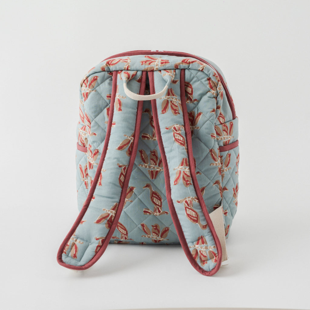 Zoey diaper bag The Nestling Bird Backpack Diaper Bag (100% Cotton with diamond Quilting)