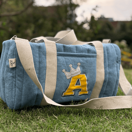 Zoey duffle bag Personalised Kids Denim Duffle Bag (YELLOW)