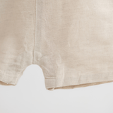 Zoey Dungarees Pocketful of Play Linen Cotton Unisex Dungaree (Beige)