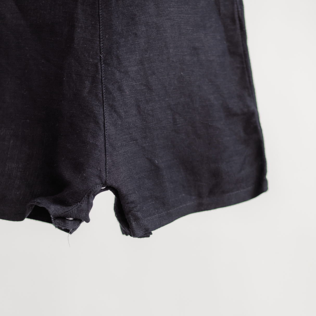 Zoey Dungarees Pocketful of Play Linen Cotton Unisex Dungaree (Black)
