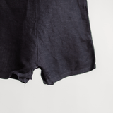 Zoey Dungarees Pocketful of Play Linen Cotton Unisex Dungaree (Black)
