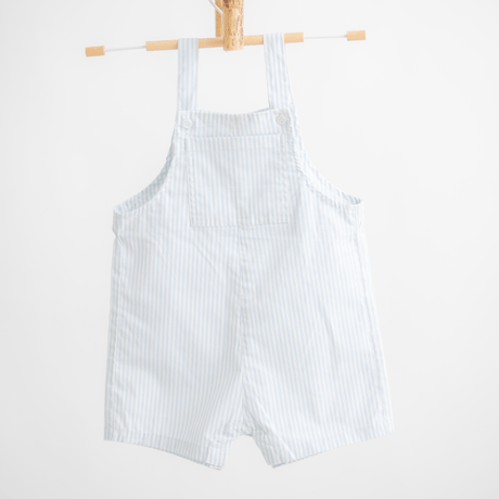 Zoey Dungarees Tiny Sailor Cotton Dungaree (Blue Stripes)