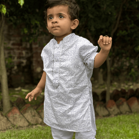 Zoey Ethnic Wear Circle of Joy – Lilac Kurta Pajama Set