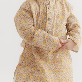 Zoey Ethnic Wear Classic Floral Print Kurta Pajama Set for Kids- Limited Festive Edition