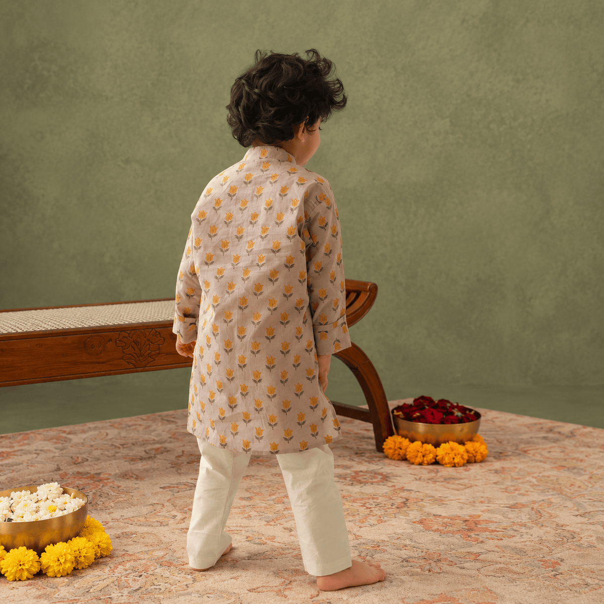 Zoey Ethnic Wear Mast Malang Kurta Pajama Set for Kids- Limited Festive Edition