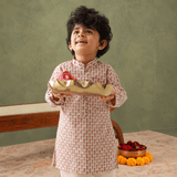 Zoey Ethnic Wear Shararti Shehzada Kurta Pajama Set for Kids- Limited Festive Edition