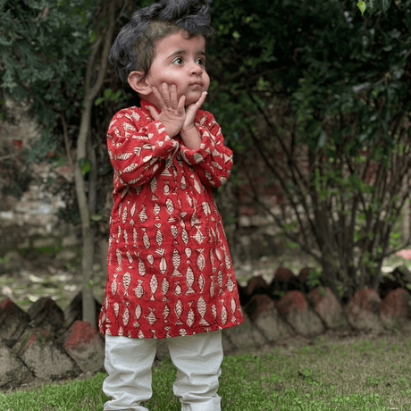 Zoey Ethnic Wear The Little Fisher's Festive Kurta Pajama Set
