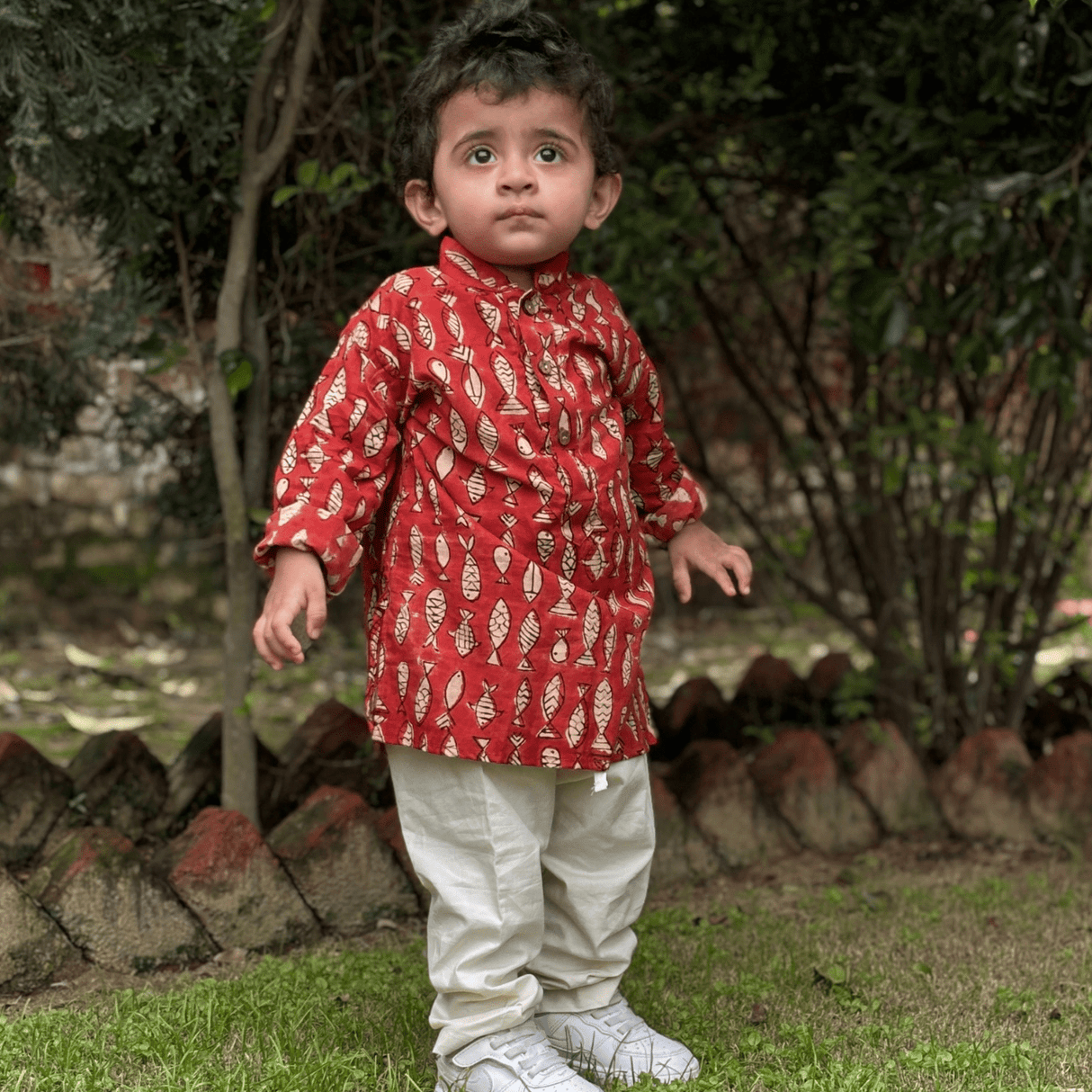 Zoey Ethnic Wear The Little Fisher's Festive Kurta Pajama Set