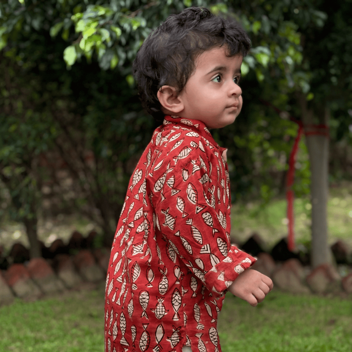 Zoey Ethnic Wear The Little Fisher's Festive Kurta Pajama Set
