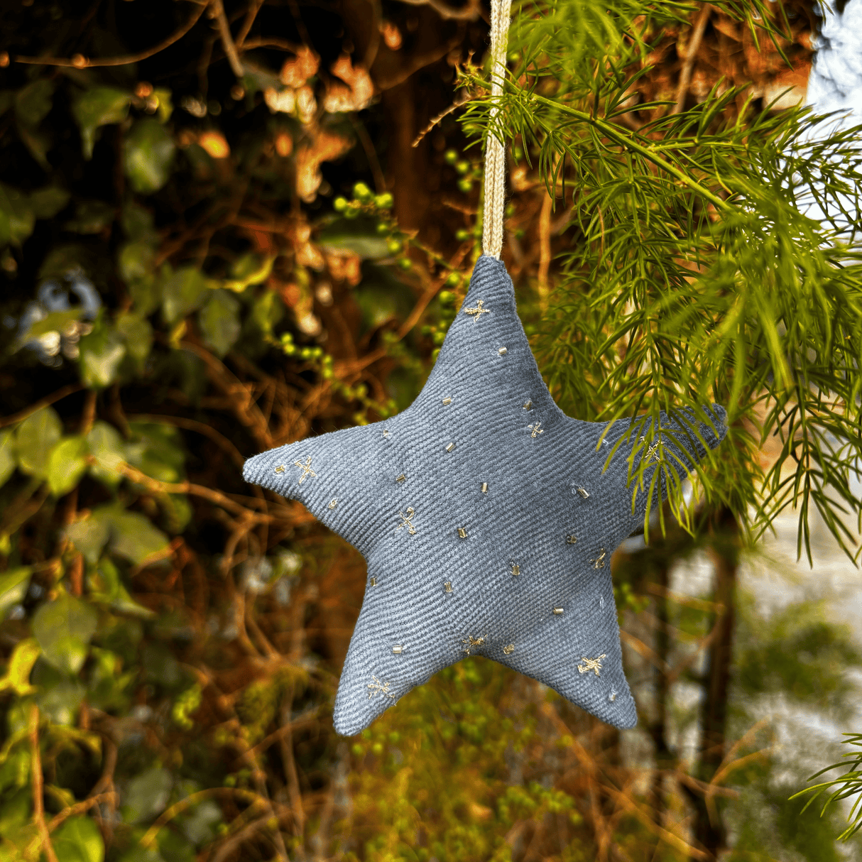 Zoey Handmade Beaded Christmas Ornaments – Set of 4