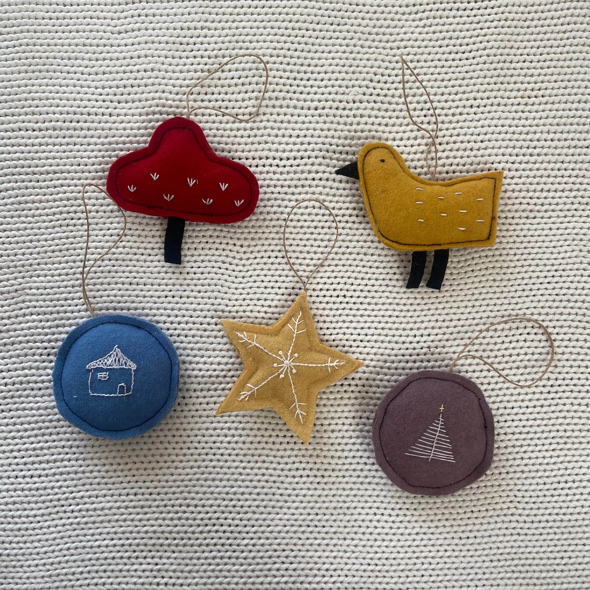 Zoey Holly - Christmas Tree Ornaments (Set of 5)