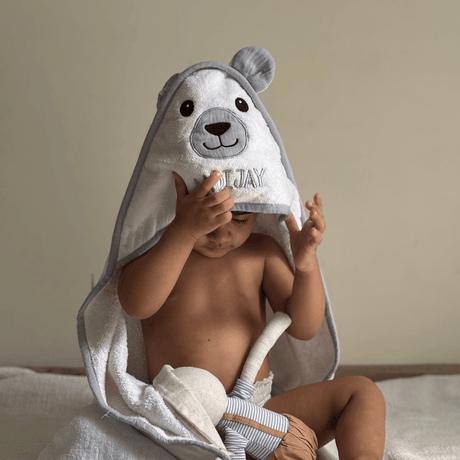 Zoey Hooded towel Bear Club Hooded Towel (Can be Personalised)