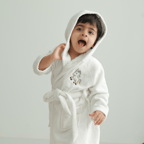Zoey Hooded towel Magic Unicorn Hooded Kids Bathrobe (Can be Personalised)