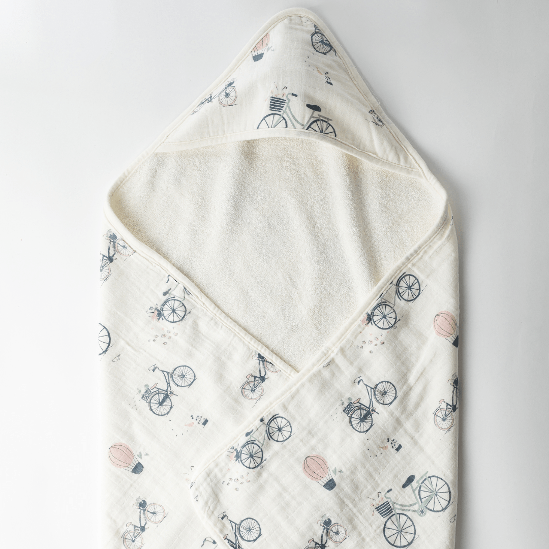 Zoey Hooded towel Riders Club Muslin Terry Hooded Towel