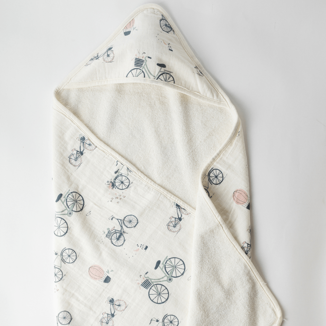 Zoey Hooded towel Riders Club Muslin Terry Hooded Towel