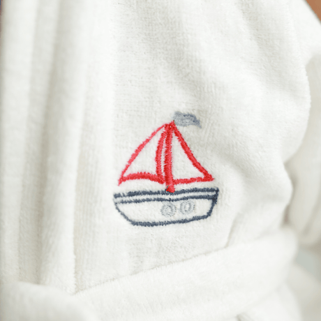 Zoey Hooded towel Row Row Your Boat Hooded Kids Bathrobe (Can be Personalised)