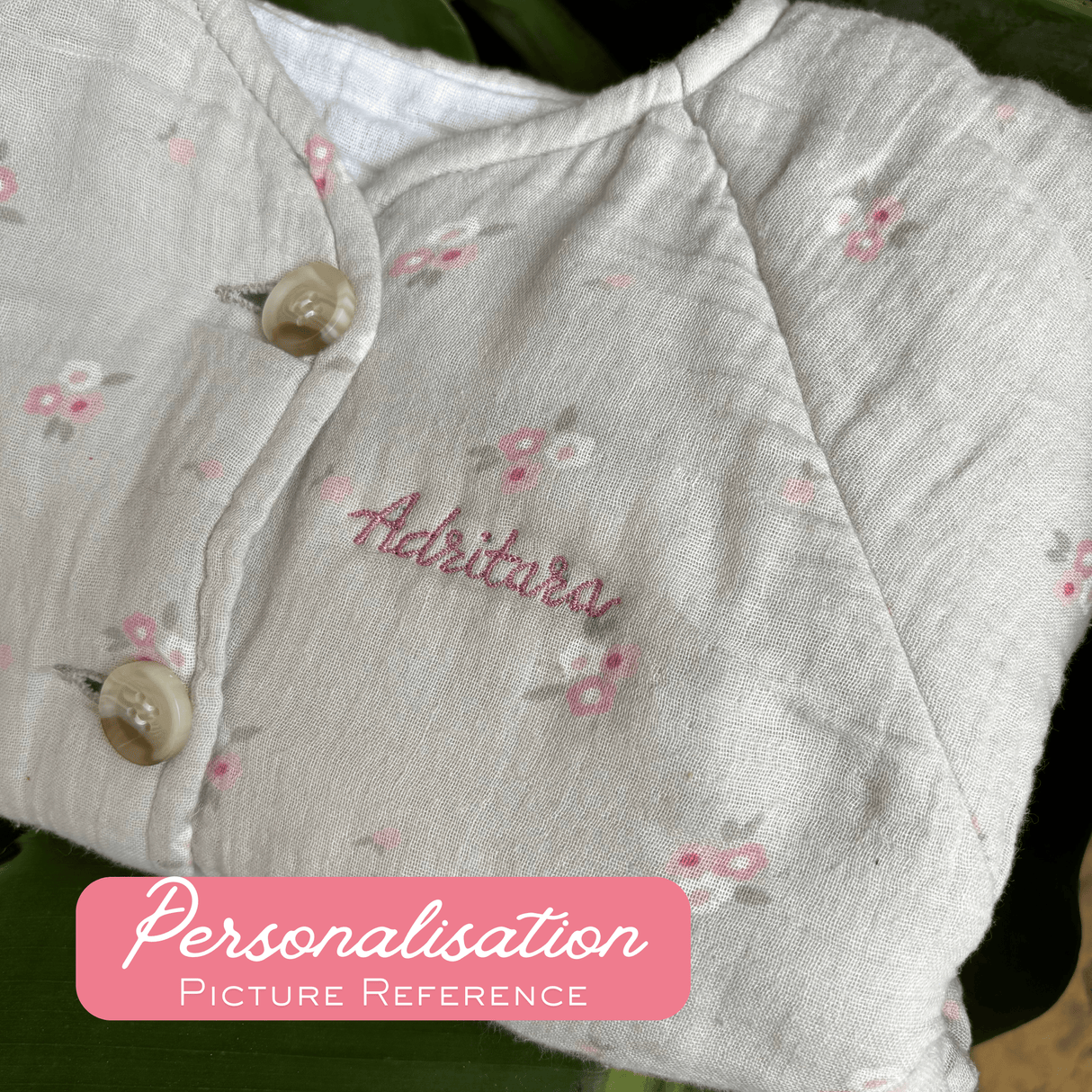 Zoey Jacket Full Sleeve Muslin Winter Jacket (Green Floral)