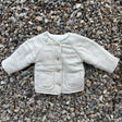 Zoey Jacket Full Sleeve Muslin Winter Jacket (Grey Floral)