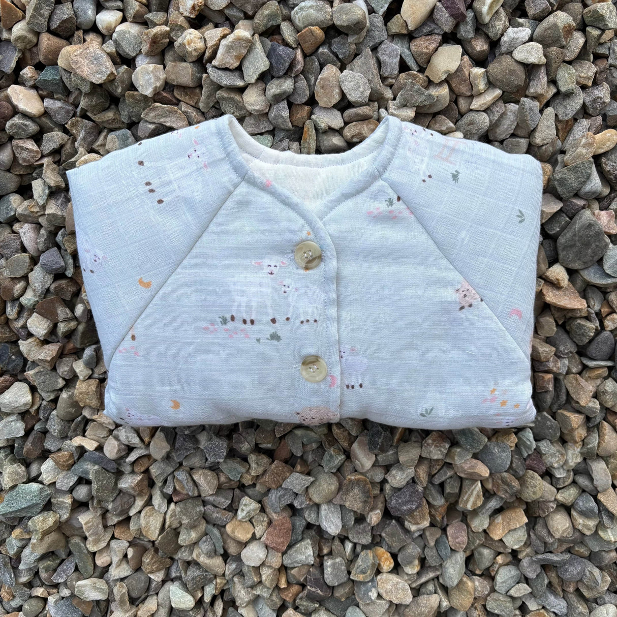 Zoey Jacket Little Lamb Full Sleeve Muslin Winter Jacket