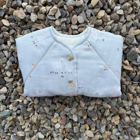 Zoey Jacket Little Lamb Full Sleeve Muslin Winter Jacket