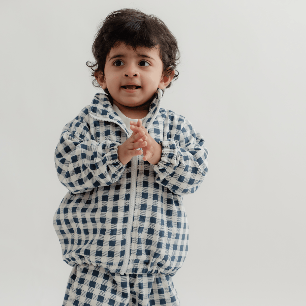 Zoey Jacket The Cozy Edit - Blue Check Set (Jacket + Lower)