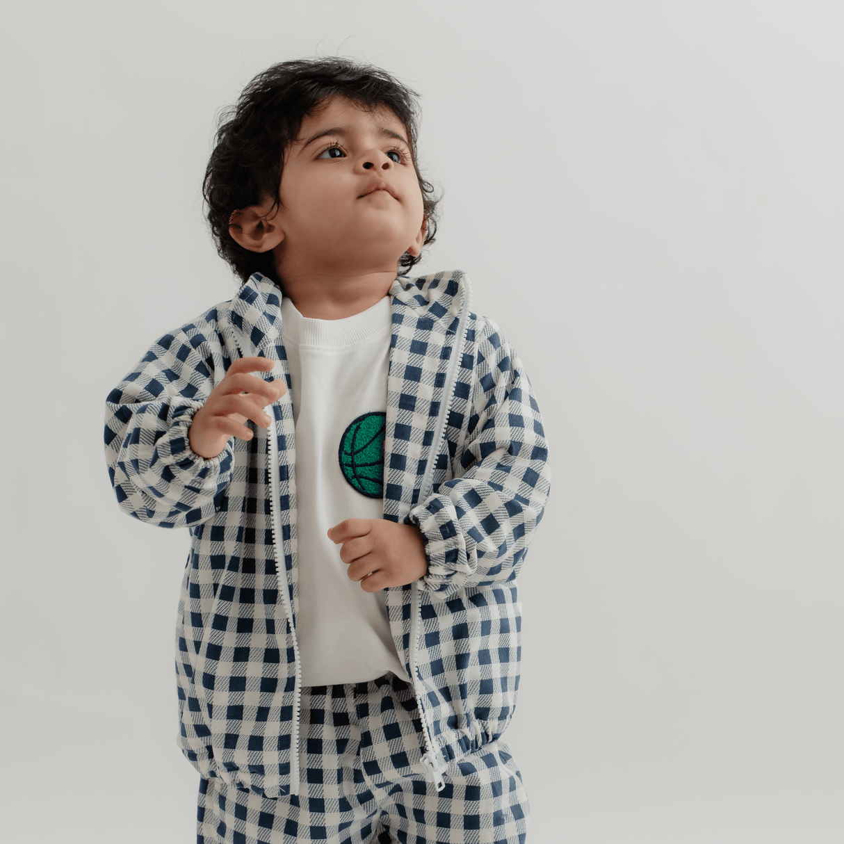 Zoey Jacket The Cozy Edit - Blue Check Set (Jacket + Lower)