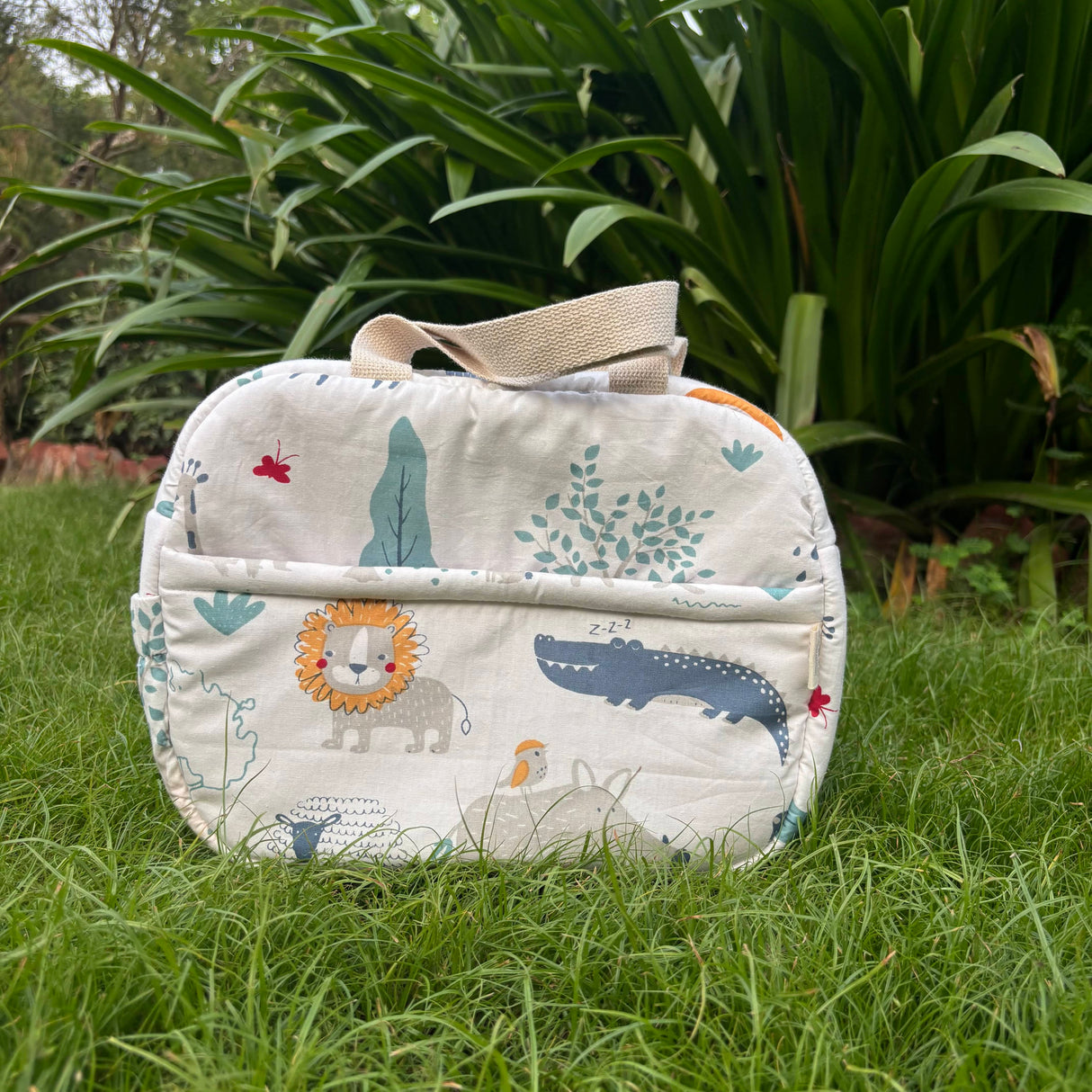 Zoey Lunch Box Bags Happy Animal Lunch Bag (Personalise)
