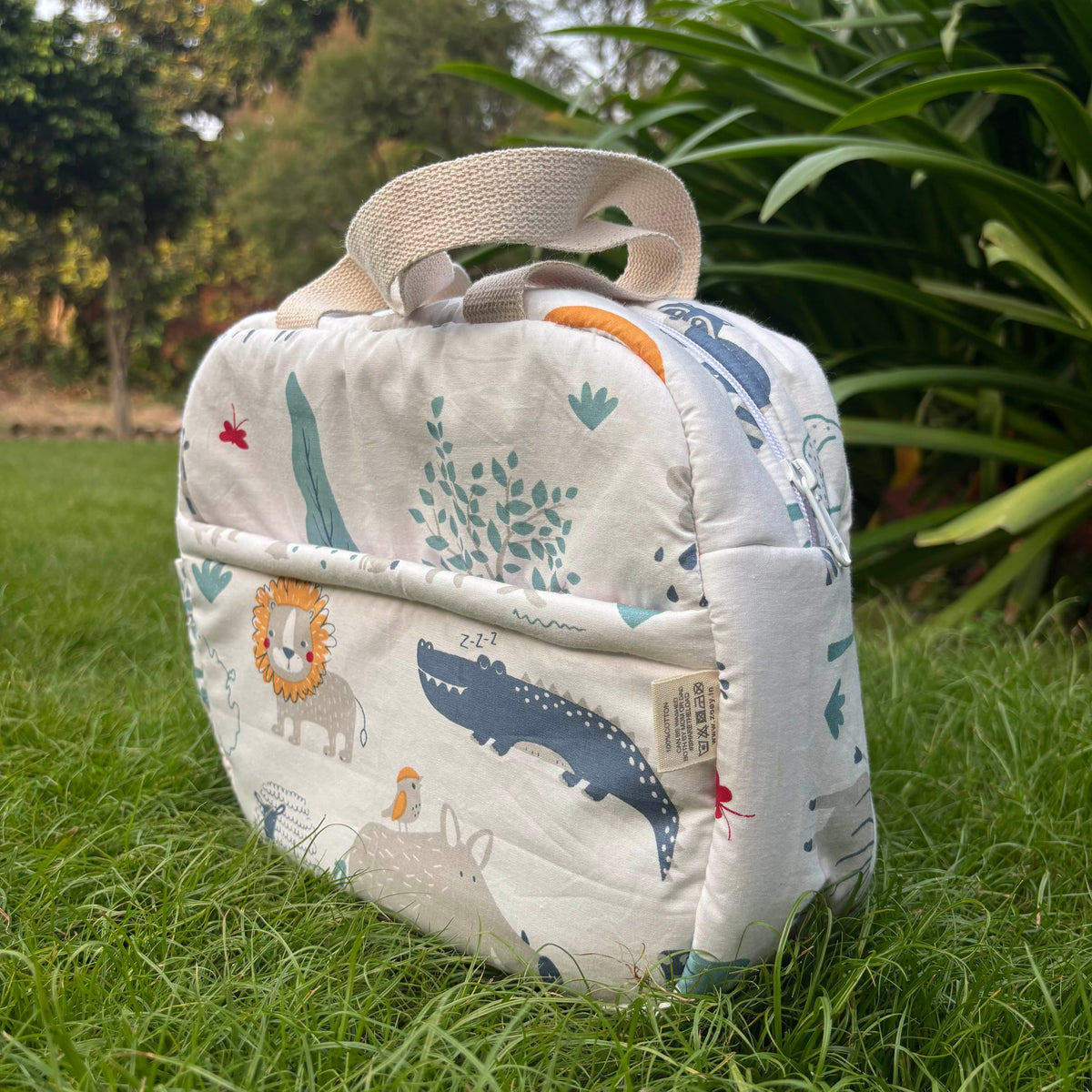 Zoey Lunch Box Bags Happy Animal Lunch Bag (Personalise)