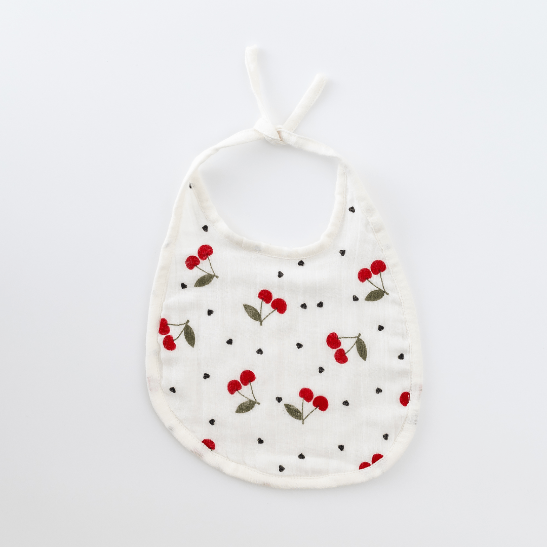 Zoey Muslin Bibs BlushBerry Bibs (Set of 2)