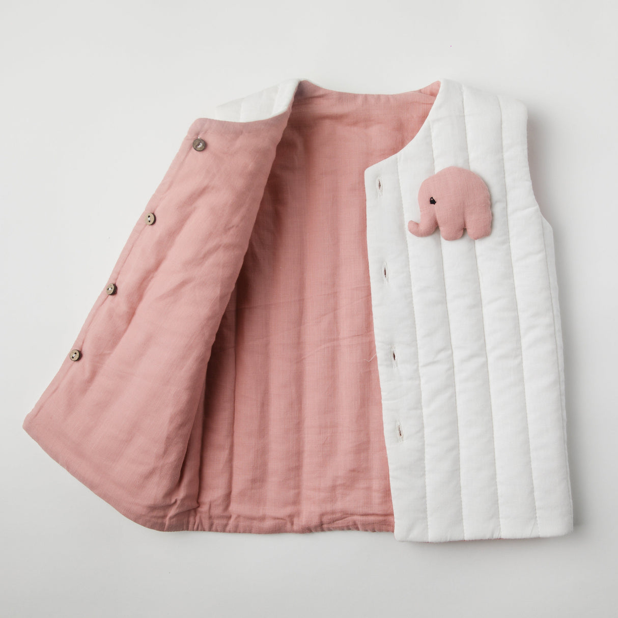 Zoey newborn wearables Little Ella Quilted Reversible Jacket