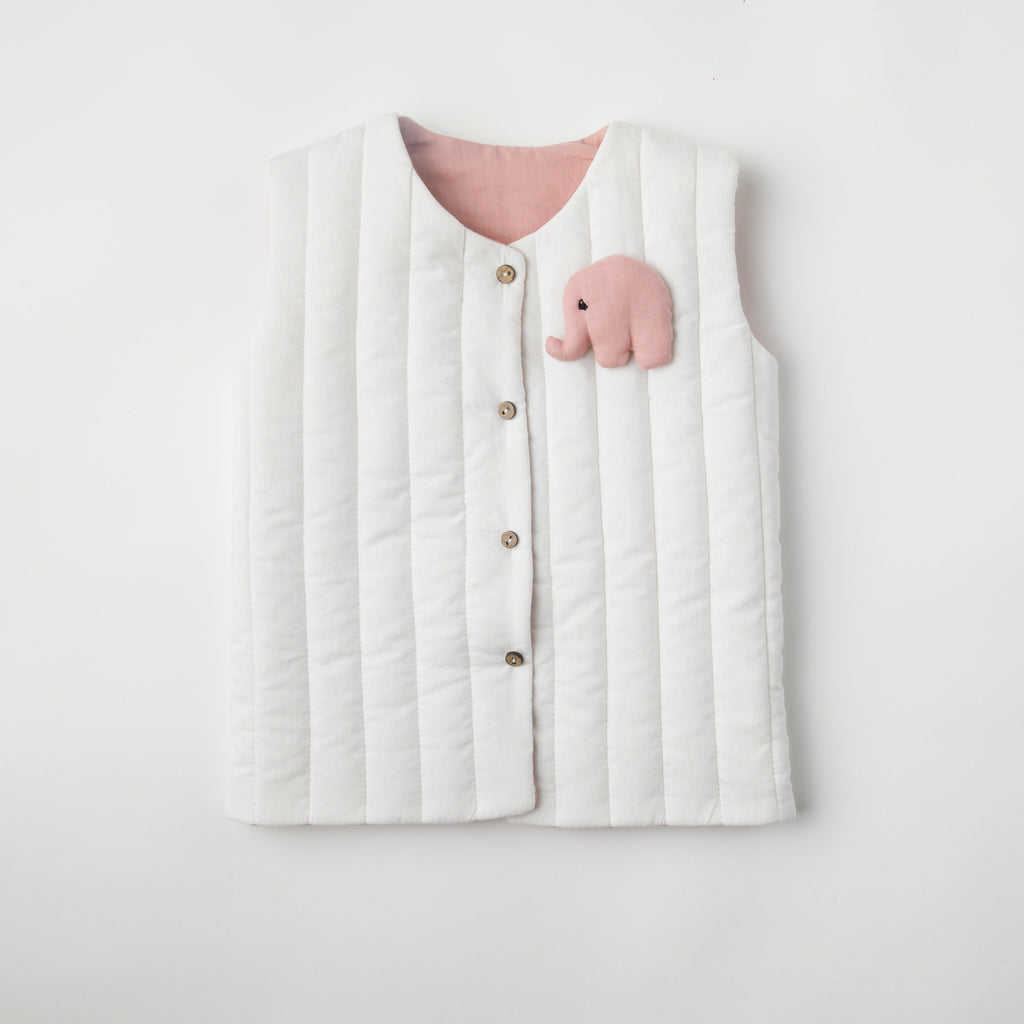 Zoey newborn wearables Little Ella Quilted Reversible Jacket