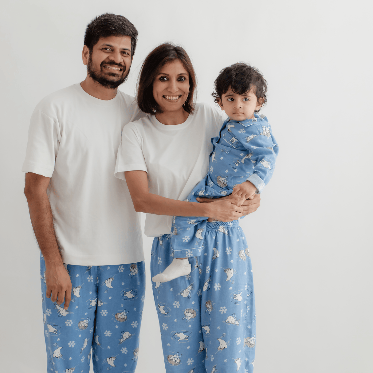 Zoey night suit Arctic Hugs Flannel Cotton Children Pyjama Set – Nightsuit