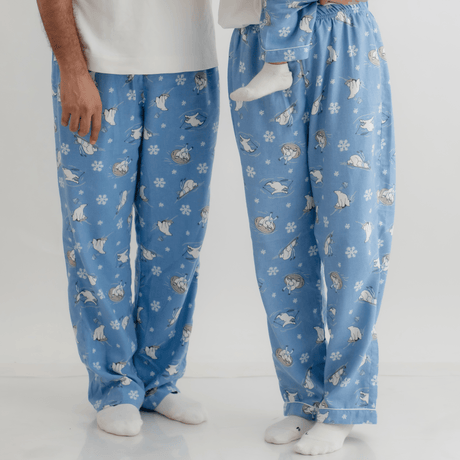 Zoey night suit Arctic Hugs Flannel Cotton Pajamas