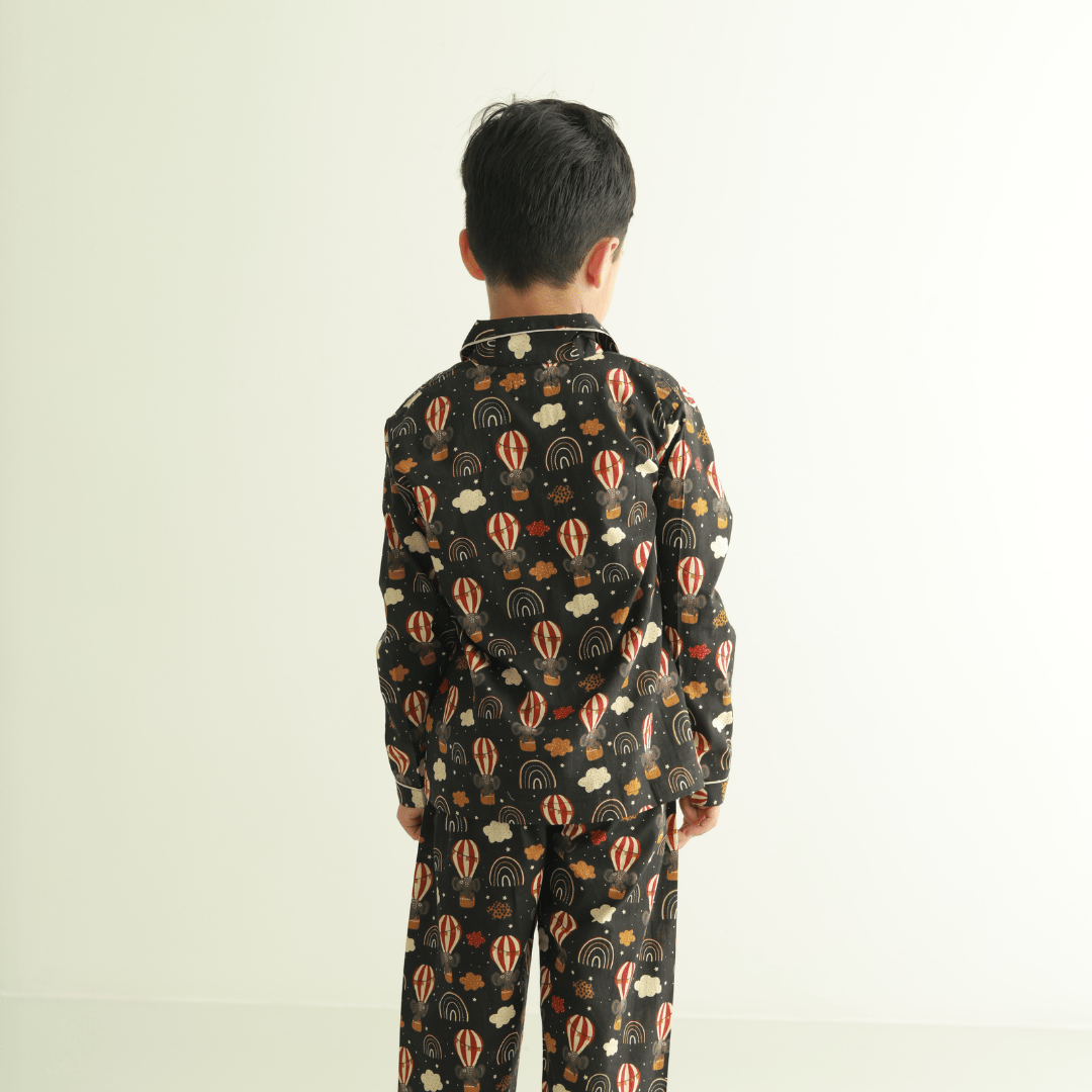 Zoey night suit Celestial Voyager Kids Night Suit (Cotton Cambric)