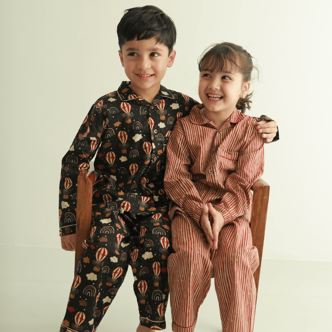 Zoey night suit Celestial Voyager Kids Night Suit (Cotton Cambric)