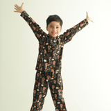 Zoey night suit Celestial Voyager Kids Night Suit (Cotton Cambric)