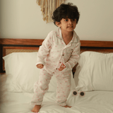 Zoey night suit Cherry Picked for Naptime -  Kids Night Suit (Personalised)