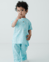 Zoey night suit Coastal Cutie Kurta Style Night Suit