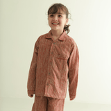 Zoey night suit Crimson Calm Kids Night Suit (Cotton Cambric)