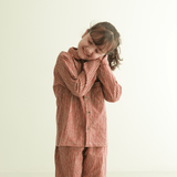 Zoey night suit Crimson Calm Kids Night Suit (Cotton Cambric)