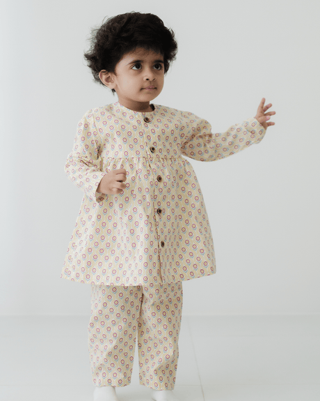 Zoey night suit Daisy Doodle Cotton Girls Night Suit