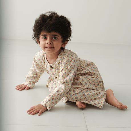 Zoey night suit Daisy Doodle Cotton Girls Night Suit (Personalised)