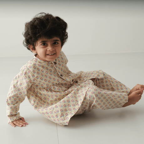 Zoey night suit Daisy Doodle Cotton Girls Night Suit (Personalised)