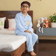 Zoey night suit Dream Blue Kids Night Suit (Personalised)