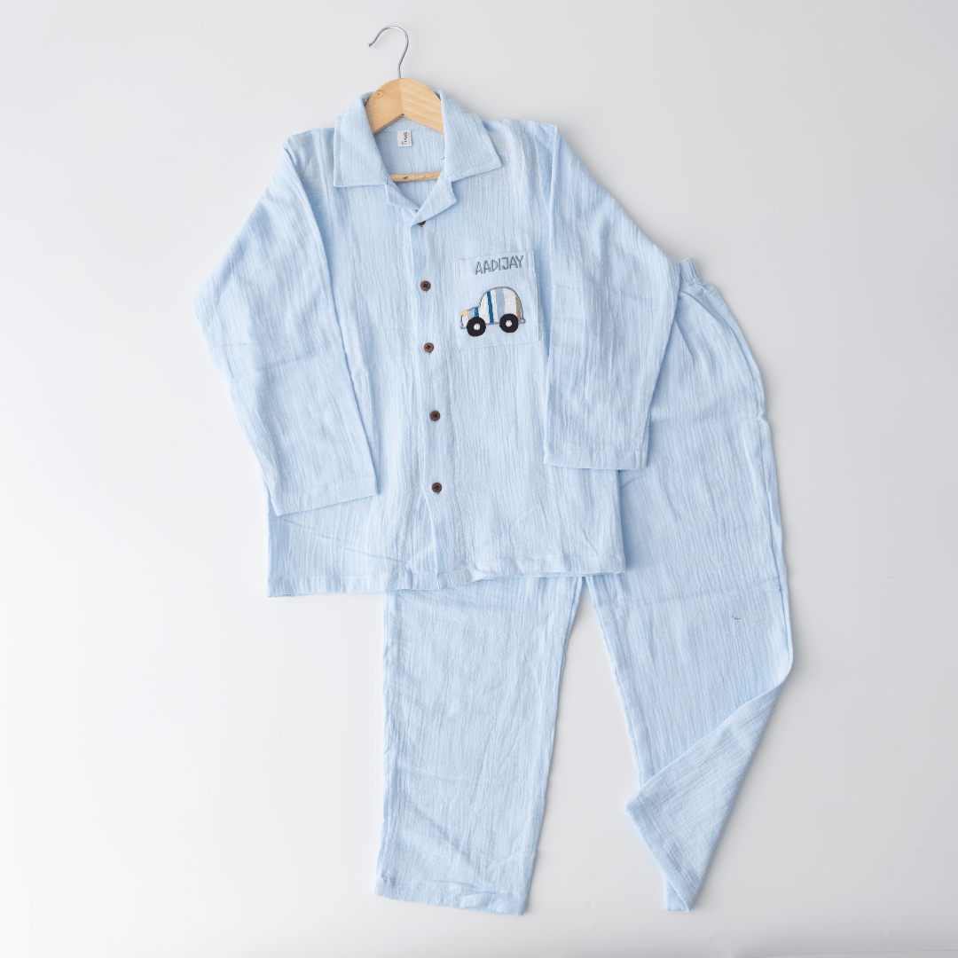 Zoey night suit Dream Drive Muslin Night Suit (Personalised)