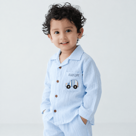 Zoey night suit Dream Drive Muslin Night Suit (Personalised)