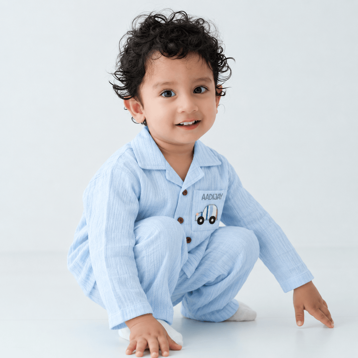 Zoey night suit Dream Drive Muslin Night Suit (Personalised)