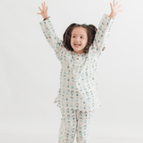 Zoey night suit Giggles & Grins Kurta Style Night Suit - BLUE (Pure Voile Cotton)