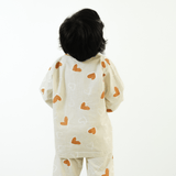 Zoey night suit Heart Mode On -  Kids Night Suit (Personalised)